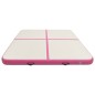 vidaXL Esterilla inflable de gimnasia con bomba PVC rosa 200x200x20 cm vidaXL Esterilla inflable de gimnasia con bomba PVC rosa 200x200x20 cm