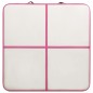 vidaXL Esterilla inflable de gimnasia con bomba PVC rosa 200x200x20 cm vidaXL Esterilla inflable de gimnasia con bomba PVC rosa 200x200x20 cm