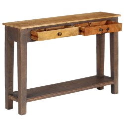 vidaXL Mesa consola de madera maciza vintage 118x30x80 cm