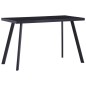 vidaXL Mesa de comedor de vidrio templado negro 120x60x75 cm vidaXL Mesa de comedor de vidrio templado negro 120x60x75 cm