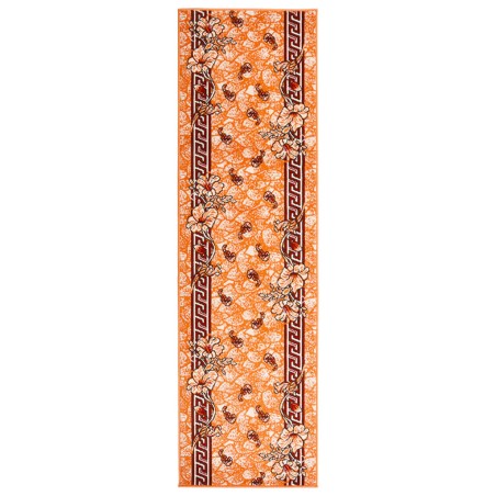 vidaXL Alfombra de pasillo BCF terracota 100x450 cm