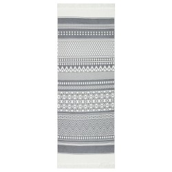 vidaXL Alfombra de algodón blanca 100x300 cm