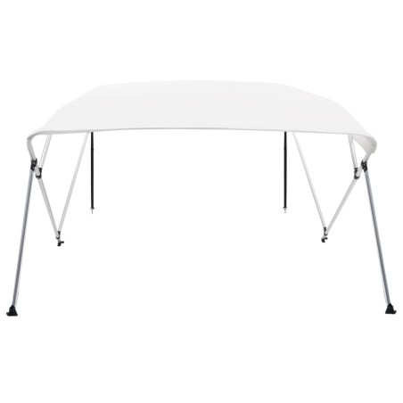 vidaXL Toldo Bimini de 4 arcos blanco 243x196x137 cm
