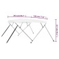 vidaXL Toldo Bimini de 4 arcos blanco 243x196x137 cm vidaXL Toldo Bimini de 4 arcos blanco 243x196x137 cm