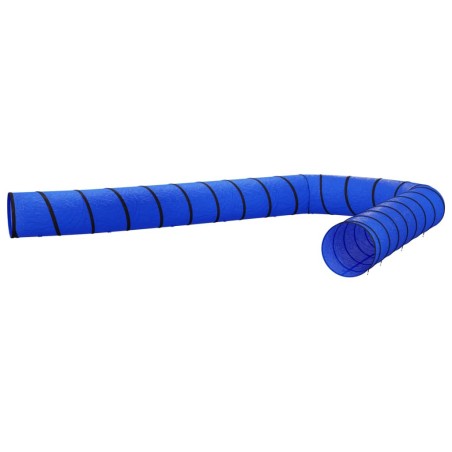 vidaXL Túnel para perros poliéster azul Ø 55x1000 cm