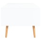 vidaXL Mesa de centro madera ingeniería blanco y Sonoma 100x49,5x43 cm vidaXL Mesa de centro madera ingeniería blanco y Sonoma 100x49,5x43 cm