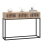 vidaXL Mesa consola hierro y madera contrachapada 105x30x75 cm vidaXL Mesa consola hierro y madera contrachapada 105x30x75 cm