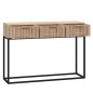 vidaXL Mesa consola hierro y madera contrachapada 105x30x75 cm vidaXL Mesa consola hierro y madera contrachapada 105x30x75 cm
