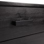 vidaXL Cómoda de madera maciza de pino negro 75x35x70 cm vidaXL Cómoda de madera maciza de pino negro 75x35x70 cm