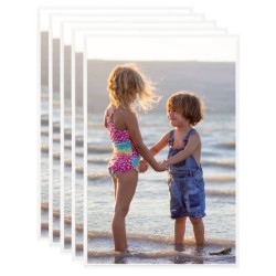 vidaXL Marcos de foto collage de pared/mesa 5 uds blanco MDF 59,4x84cm