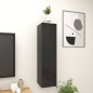 vidaXL Muebles de salón de pared 4 uds negro brillo 30,5x30x30 cm vidaXL Muebles de salón de pared 4 uds negro brillo 30,5x30x30 cm