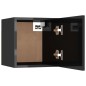 vidaXL Muebles de salón de pared 4 uds negro brillo 30,5x30x30 cm vidaXL Muebles de salón de pared 4 uds negro brillo 30,5x30x30 cm