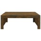 vidaXL Mesa de centro madera contrachapada roble ahumado 100x100x35 cm