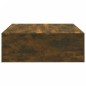 vidaXL Mesa de centro madera contrachapada roble ahumado 100x100x35 cm
