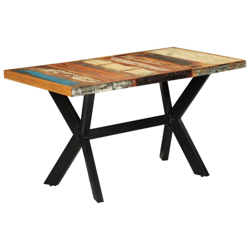 vidaXL Mesa de comedor madera maciza reciclada 140x70x75 cm vidaXL Mesa de comedor madera maciza reciclada 140x70x75 cm