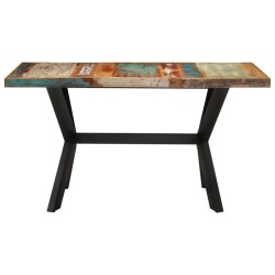 vidaXL Mesa de comedor madera maciza reciclada 140x70x75 cm