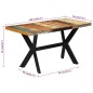 vidaXL Mesa de comedor madera maciza reciclada 140x70x75 cm vidaXL Mesa de comedor madera maciza reciclada 140x70x75 cm