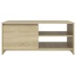 vidaXL Mesa de centro madera contrachapada roble Sonoma 102x50x45 cm vidaXL Mesa de centro madera contrachapada roble Sonoma 102x50x45 cm