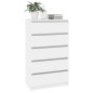 vidaXL Cajonera de madera contrachapada blanco brillante 60x36x103 cm vidaXL Cajonera de madera contrachapada blanco brillante 60x36x103 cm