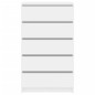 vidaXL Cajonera de madera contrachapada blanco brillante 60x36x103 cm vidaXL Cajonera de madera contrachapada blanco brillante 60x36x103 cm
