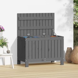 vidaXL Caja de almacenaje jardín madera de pino gris 76x42,5x54 cm