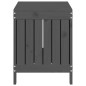 vidaXL Caja de almacenaje jardín madera de pino gris 76x42,5x54 cm vidaXL Caja de almacenaje jardín madera de pino gris 76x42,5x54 cm