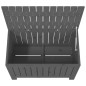 vidaXL Caja de almacenaje jardín madera de pino gris 76x42,5x54 cm vidaXL Caja de almacenaje jardín madera de pino gris 76x42,5x54 cm