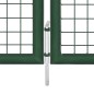 vidaXL Puerta de malla de jardín de acero verde 400x100 cm
