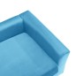 vidaXL Sofá de perro felpa y cuero sintético turquesa 60x43x30 cm vidaXL Sofá de perro felpa y cuero sintético turquesa 60x43x30 cm