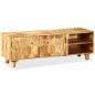 vidaXL Mueble para la televisión de madera de mango maciza 18x35x40 cm vidaXL Mueble para la televisión de madera de mango maciza 18x35x40 cm