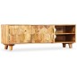 vidaXL Mueble para la televisión de madera de mango maciza 18x35x40 cm vidaXL Mueble para la televisión de madera de mango maciza 18x35x40 cm