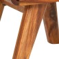 vidaXL Mesita de noche de madera maciza sheesham y dorados 49x40x30 cm