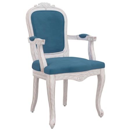 vidaXL Silla de comedor terciopelo azul 62x59,5x100,5 cm