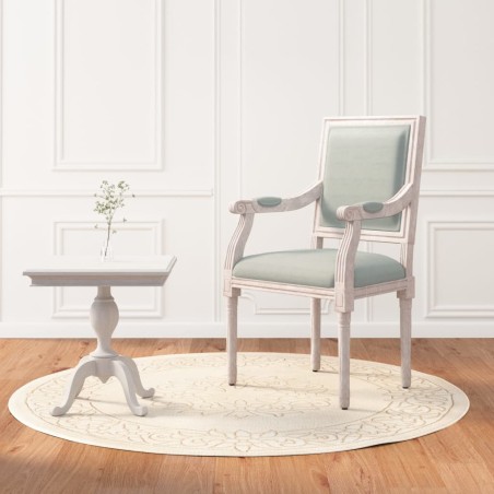 vidaXL Sillón de terciopelo gris claro 54x59x99 cm