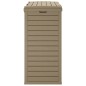 vidaXL Cubo de basura exterior polipropileno marrón claro 78x41x86 cm vidaXL Cubo de basura exterior polipropileno marrón claro 78x41x86 cm