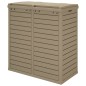 vidaXL Cubo de basura exterior polipropileno marrón claro 78x41x86 cm vidaXL Cubo de basura exterior polipropileno marrón claro 78x41x86 cm