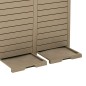 vidaXL Cubo de basura exterior polipropileno marrón claro 78x41x86 cm vidaXL Cubo de basura exterior polipropileno marrón claro 78x41x86 cm