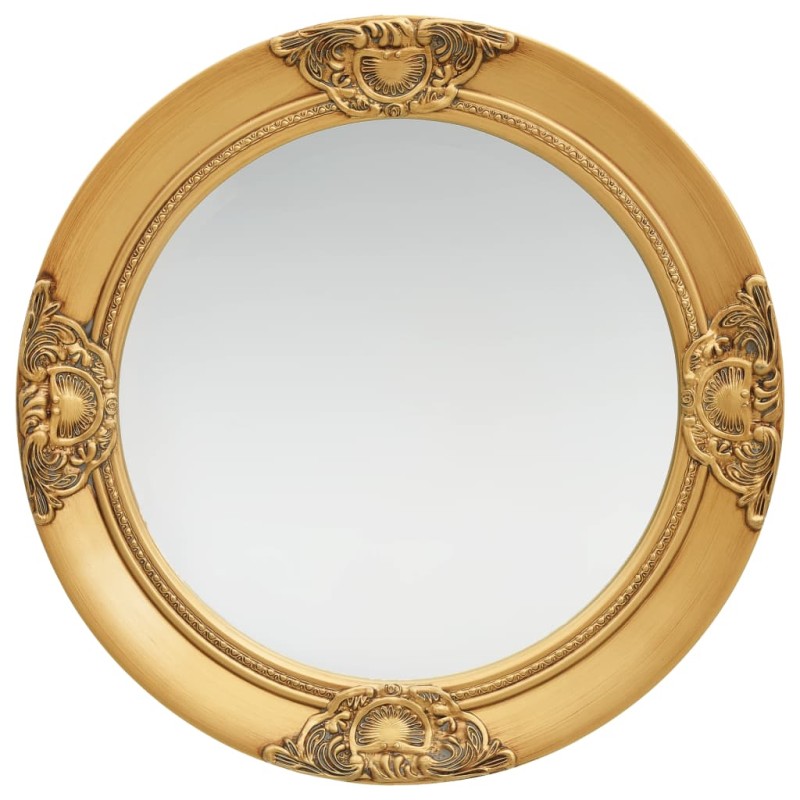 vidaXL Espejo de pared estilo barroco dorado 50 cm vidaXL Espejo de pared estilo barroco dorado 50 cm