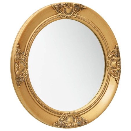 vidaXL Espejo de pared estilo barroco dorado 50 cm