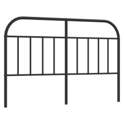 vidaXL Cabecero de metal negro 150 cm