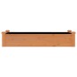vidaXL Jardinera arriate forro madera maciza abeto marrón 120x45x25 cm