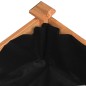 vidaXL Jardinera arriate forro madera maciza abeto marrón 120x45x25 cm