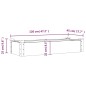 vidaXL Jardinera arriate forro madera maciza abeto marrón 120x45x25 cm