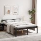 vidaXL Cama para personas mayores madera maciza pino negra 120x190 cm vidaXL Cama para personas mayores madera maciza pino negra 120x190 cm