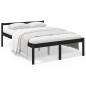 vidaXL Cama para personas mayores madera maciza pino negra 120x190 cm vidaXL Cama para personas mayores madera maciza pino negra 120x190 cm