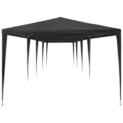 vidaXL Carpa para fiestas PE gris antracita 3x12 m