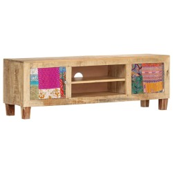vidaXL Mueble para TV de madera maciza de mango 120x30x40 cm