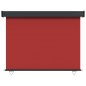 vidaXL Toldo lateral de balcón rojo 122x250 cm vidaXL Toldo lateral de balcón rojo 122x250 cm