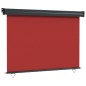 vidaXL Toldo lateral de balcón rojo 122x250 cm vidaXL Toldo lateral de balcón rojo 122x250 cm