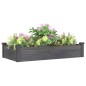 vidaXL Jardinera arriate forro madera maciza abeto gris 120x60x25 cm vidaXL Jardinera arriate forro madera maciza abeto gris 120x60x25 cm